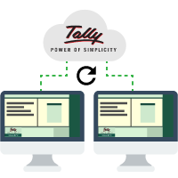 Real time work sync with Tally on Cloud